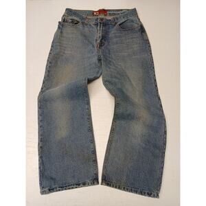 X2 M22 Classic 36x30 Comfort Fit Dress Casual Boot Cut Blue Denim Jeans